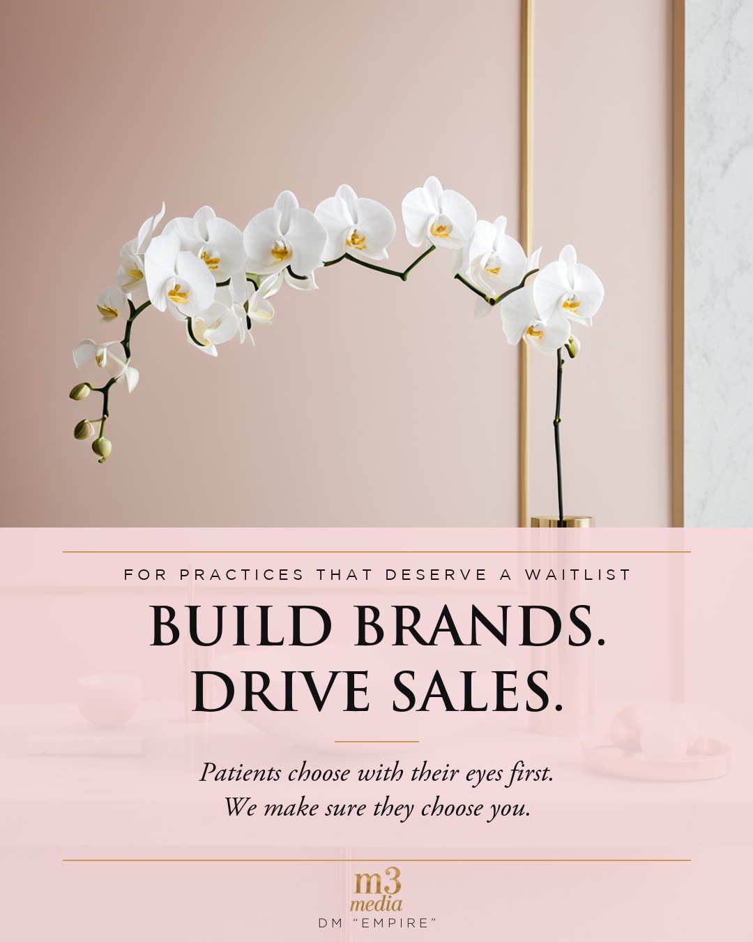 M3 Media post for doctors' offices: Build brands. Drive sales.